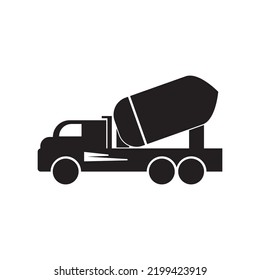 MOLEN TRUCK ICON VECTOR ILLUSTRATION SMBOL DESIGN 