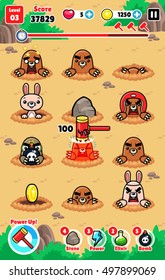 Moles Attack Game Assets