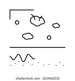 moles skin line icon vector. moles skin sign. isolated contour symbol black illustration