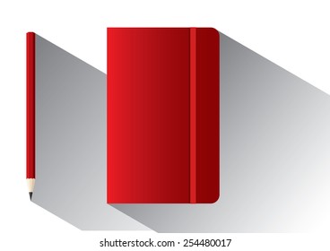 moleskin or notebook for branding template item