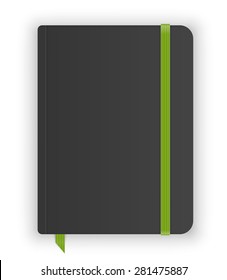 Moleskin notebook vector image