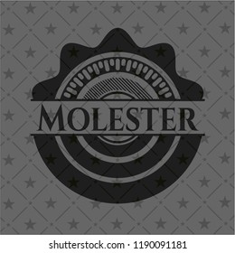 Molester dark emblem. Retro