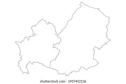 Molise map contour vector illustration, Italian province, isolated on white background.
