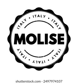 Molise - is a region of Southern Italy, text concept stamp