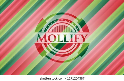 Mollify christmas badge background.
