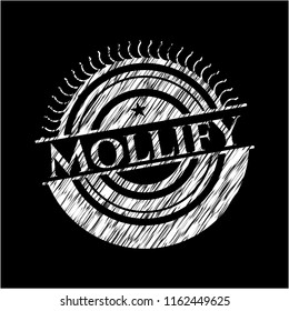 Mollify on chalkboard