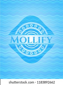 Mollify water representation badge.