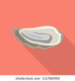 Mollusc icon. Flat illustration of mollusc vector icon for web design