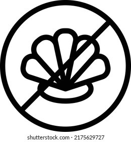 molluscs Vector illustration on a transparent background.Premium quality symmbols.Stroke vector icon for concept and graphic design.