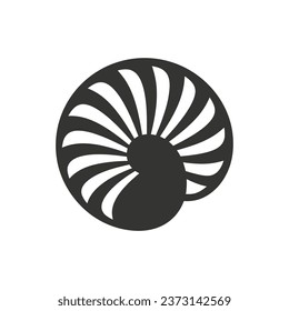 Mollusk Icon on White Background - Simple Vector Illustration