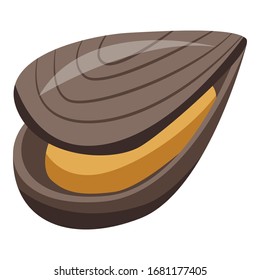 Mollusk mussels icon. Isometric of mollusk mussels vector icon for web design isolated on white background