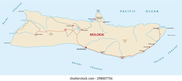 Molokai Road Map