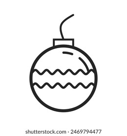 molotov bomb icon vector flat line illustration
