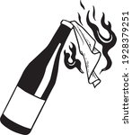 Molotov. bottle and rag. It's simple. Can be used as a weapon icon in the game (for example)