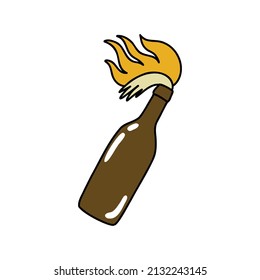 Molotov-Cocktailsymbol, Vektorgrafik