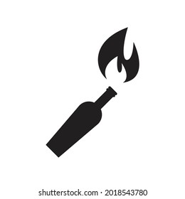 Molotov cocktail icon design vector illustration