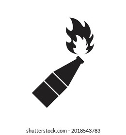 Molotov cocktail icon design vector illustration