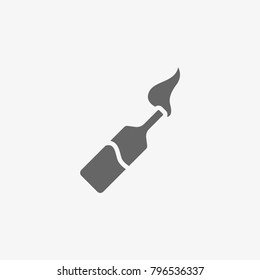 Molotov cocktail vector icon