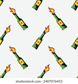 molotov, Vektorgrafik-Pixelgrafik