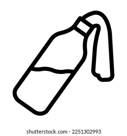 Diseño de iconos de la línea del vector Molotov