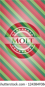 Molt christmas badge.