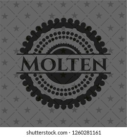 Molten dark icon or emblem