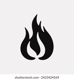 Icono de la llama de la majestad fundida - Ilustración vectorial simple
