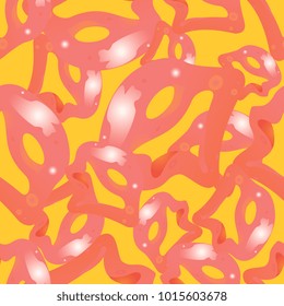 molten metal in reddish yellow tones
