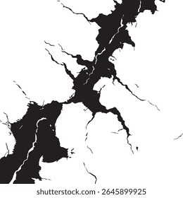 Molten Streaks and Glowing Cracks for Dramatic, Sci-Fi, or Volcanic Designs