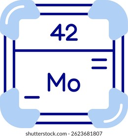Molybdenum Line vector Icon Design