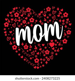 
"mom" Awesome unique quotes,Valentine day mom vibes ,typography mom loved t shirt and romantic greeting card design.


