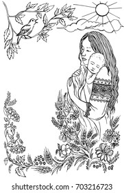 mom with a baby