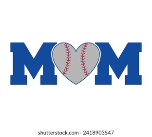 Mom for baseball T-shirt, Baseball Shirt, Baseball Mom, Softball Shirt, Game Day, Baseball Quote, Cut File For Cricut And Silhouette