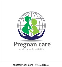 mom care and pregnant protection logo designs simple modern for health logo