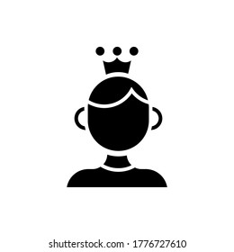 mom crown icon vector illustration glyph style. mother's day icon set.