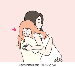 mom and daughter, mom's day, hug, love, family, infant care, maternity leave, parenting, 