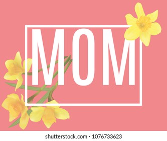 Mom Frame Mothers Day Greeting Card Stock Vector (royalty Free 