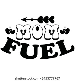 mom fuel t shirt design, vector file