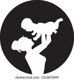 mamá divertido diseño vectorial