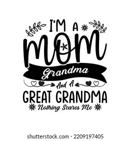 I'm A Mom Grandma And A Great Grandma Long Sleeve Shirt, Mother's Day Gift, Grandma Shirt, Baby Reveal Shirt, Mother's Day 