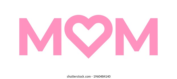 Mom Heart Logo for Mother's Day