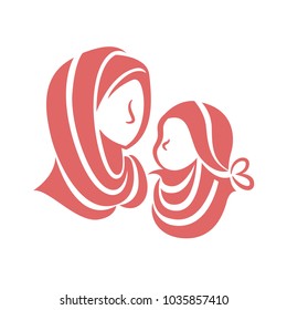 Mom And Kid Hijab Icon