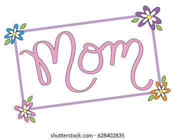 Mom Lettering