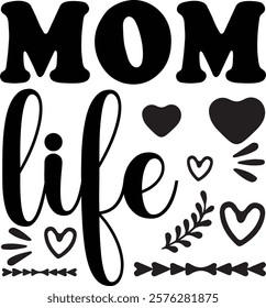Mom life t shirt design,