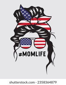Mom Life T-Shirt Design, Mom T-Shirt 