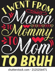 Mom Life T-shirt Design Vector