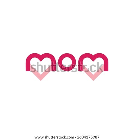 mom logo design with geometry