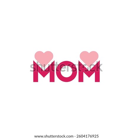 mom logo design with geometry
