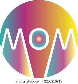 mom  logo, symbol and elements 