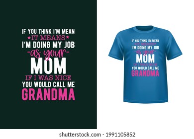 Mom love t shirt design template